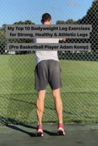 best bodyweight leg exercises