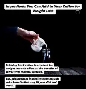 what to add to coffee for weight loss