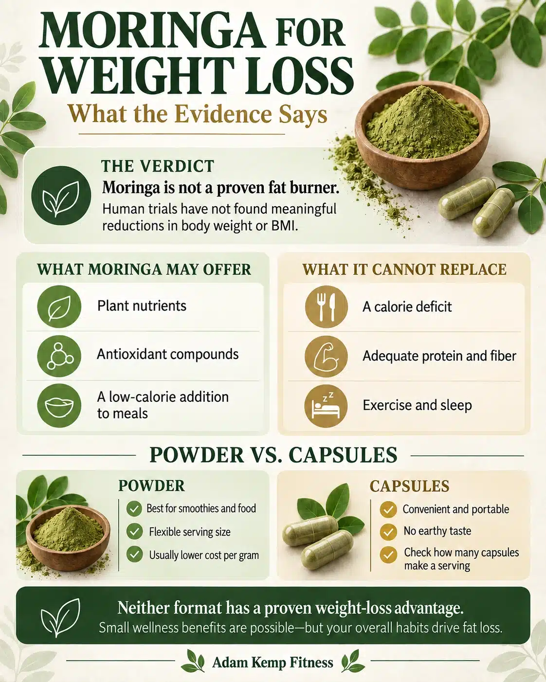 Is Moringa Good for Weight Loss Infographic