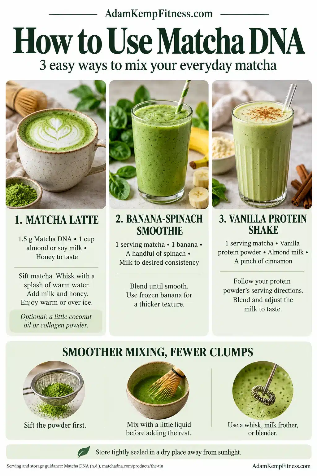 How to Use Matcha DNA