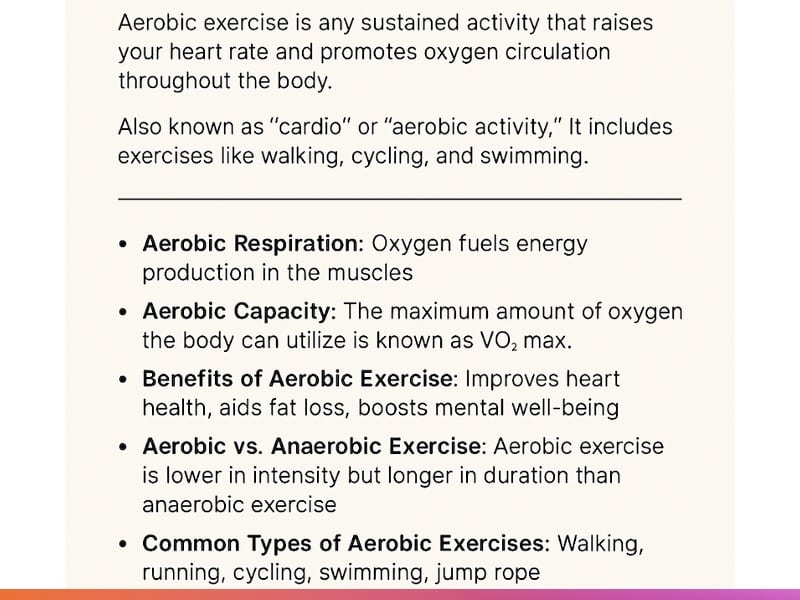 Basics of Aerobic Exercise
