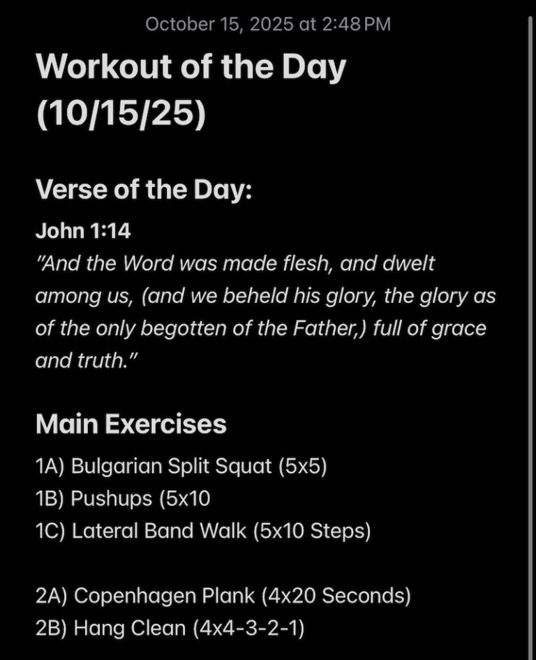 10-15-2025 Workout of the Day