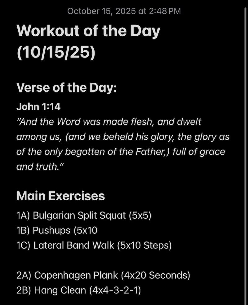 10-15-2025 Workout of the Day