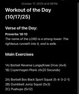 10-17-2025 Workout of the Day
