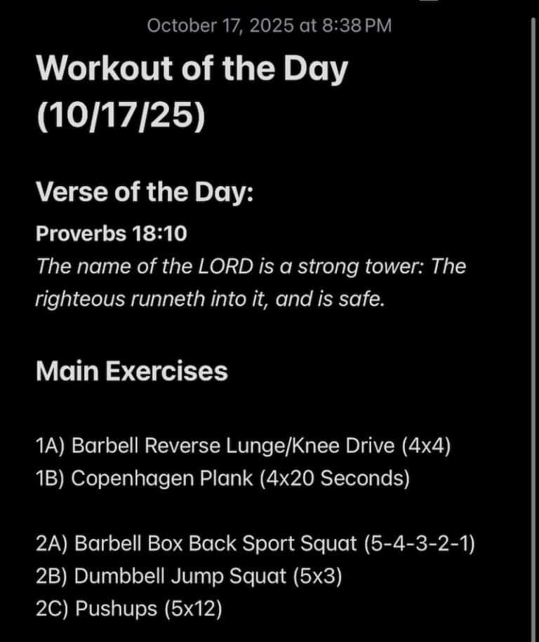 10-17-2025 Workout of the Day