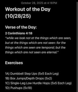 10-28-2025 Workout of the Day