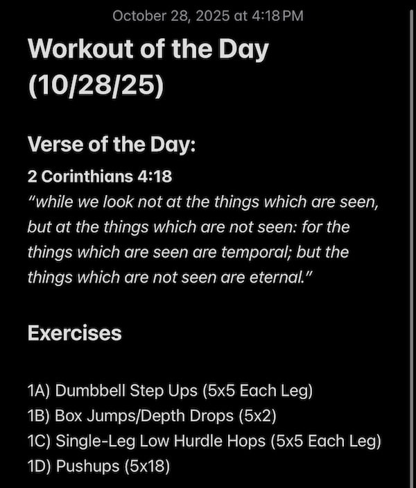 10-28-2025 Workout of the Day