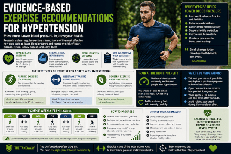 Exercise Recommendations for Hypertension