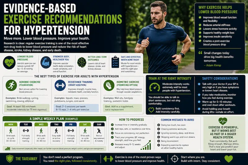 Exercise Recommendations for Hypertension