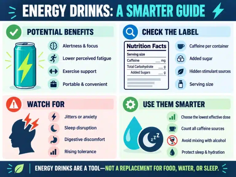 Energy Drinks Guide Infographic