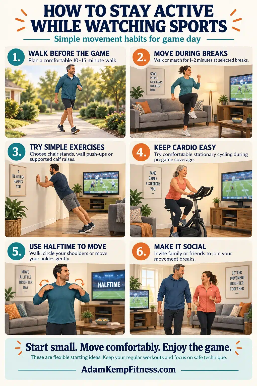 How to Be Active While Watching Sports